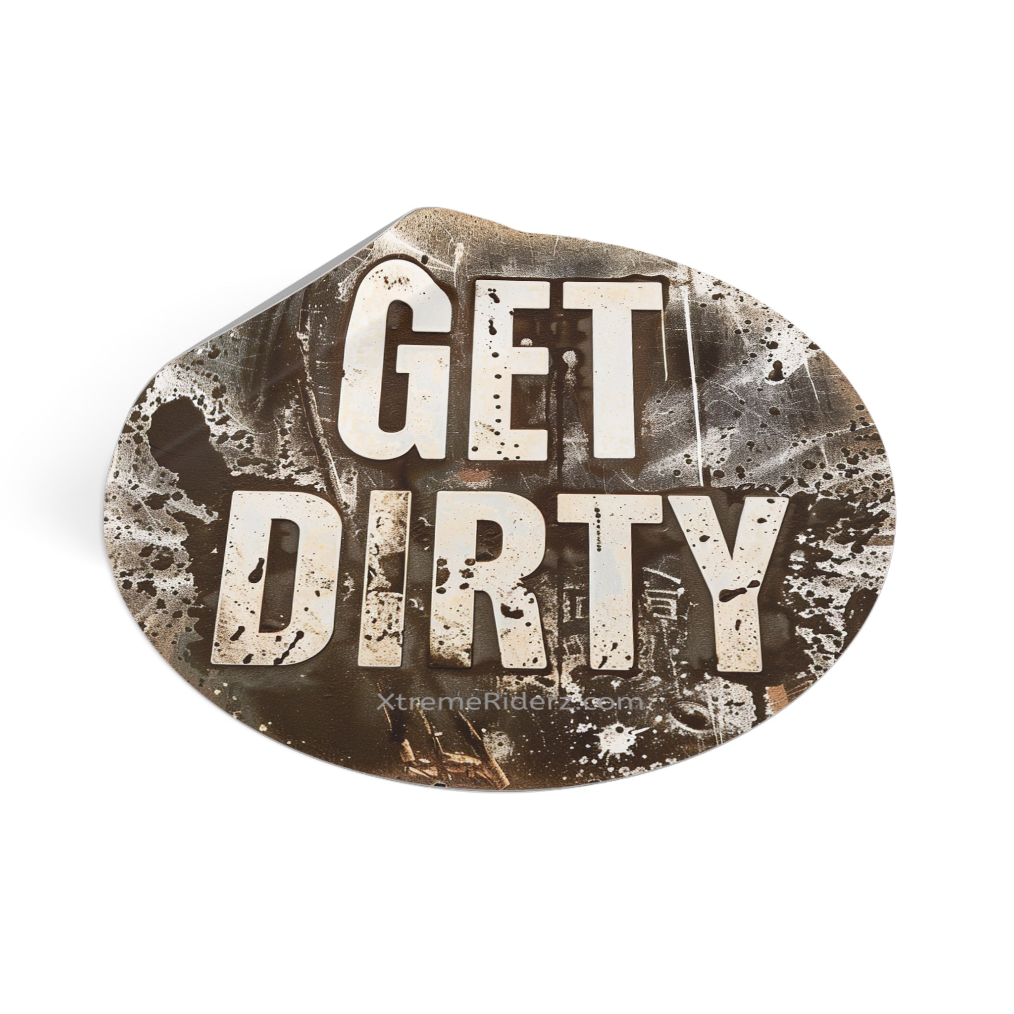 Get Dirty ATV- Xtreme Riderz - Round Vinyl Sticker